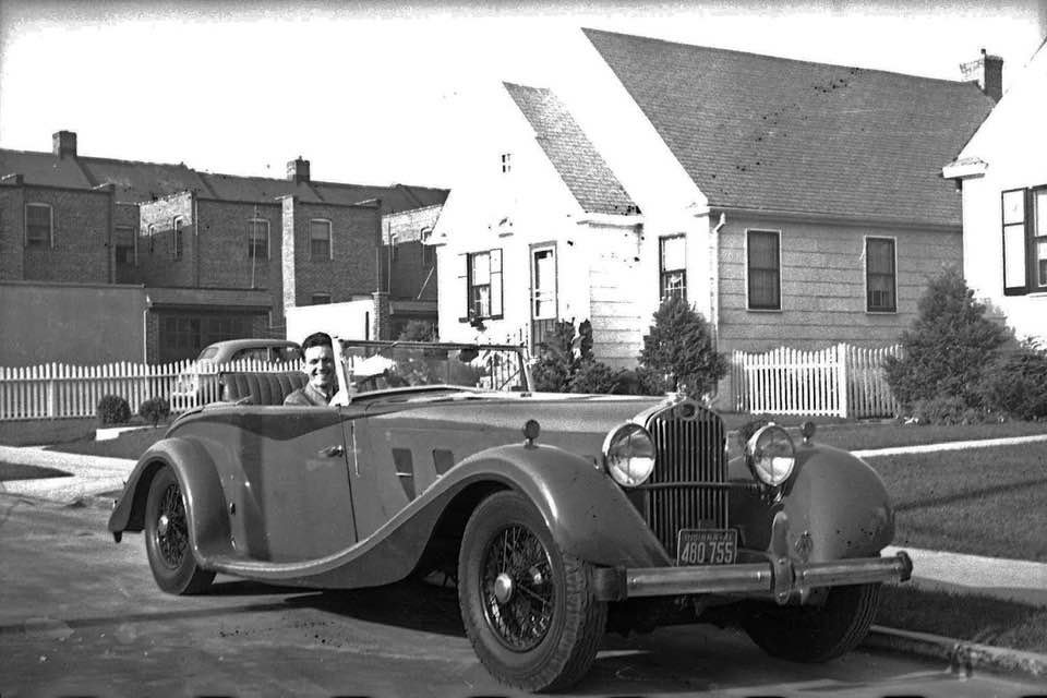 REW in his Delage DS8, c. 1941