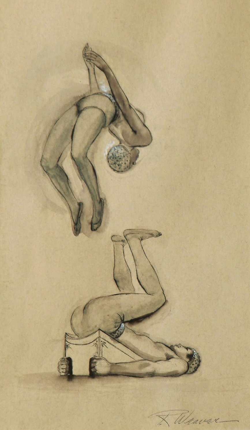 "Risley Acrobats" c. 1960