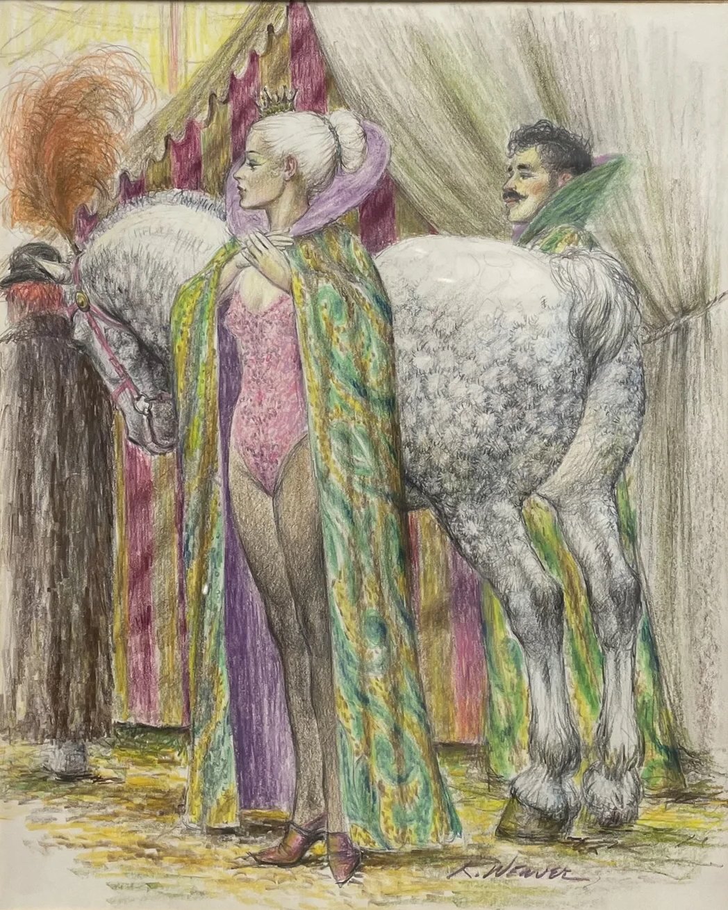 "Equestrians Awaiting Their Cue" 1985