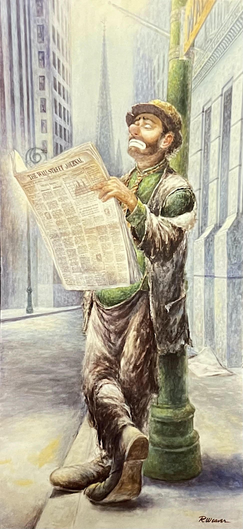 Emmett Reading the Wall Street Journal c. 1978