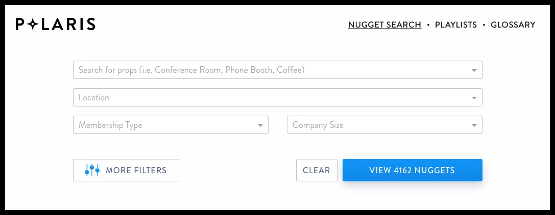 Consuming nuggets starts with a simple search functionality.