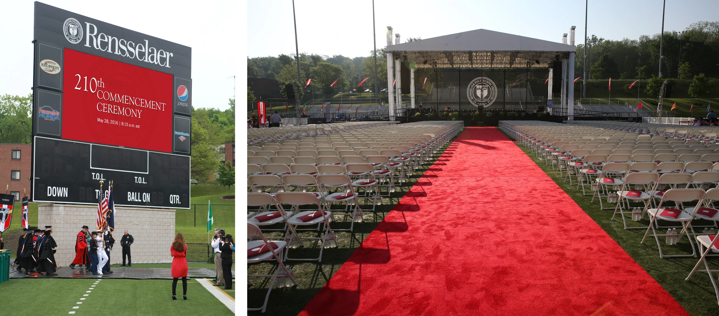 COMMENCEMENT SET BRANDING