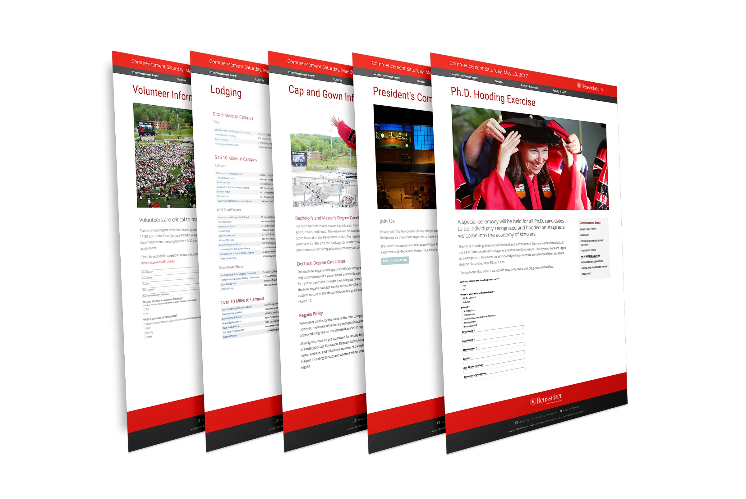 COMMENCEMENT WEBSITE PAGEScommencement.rpi.edu