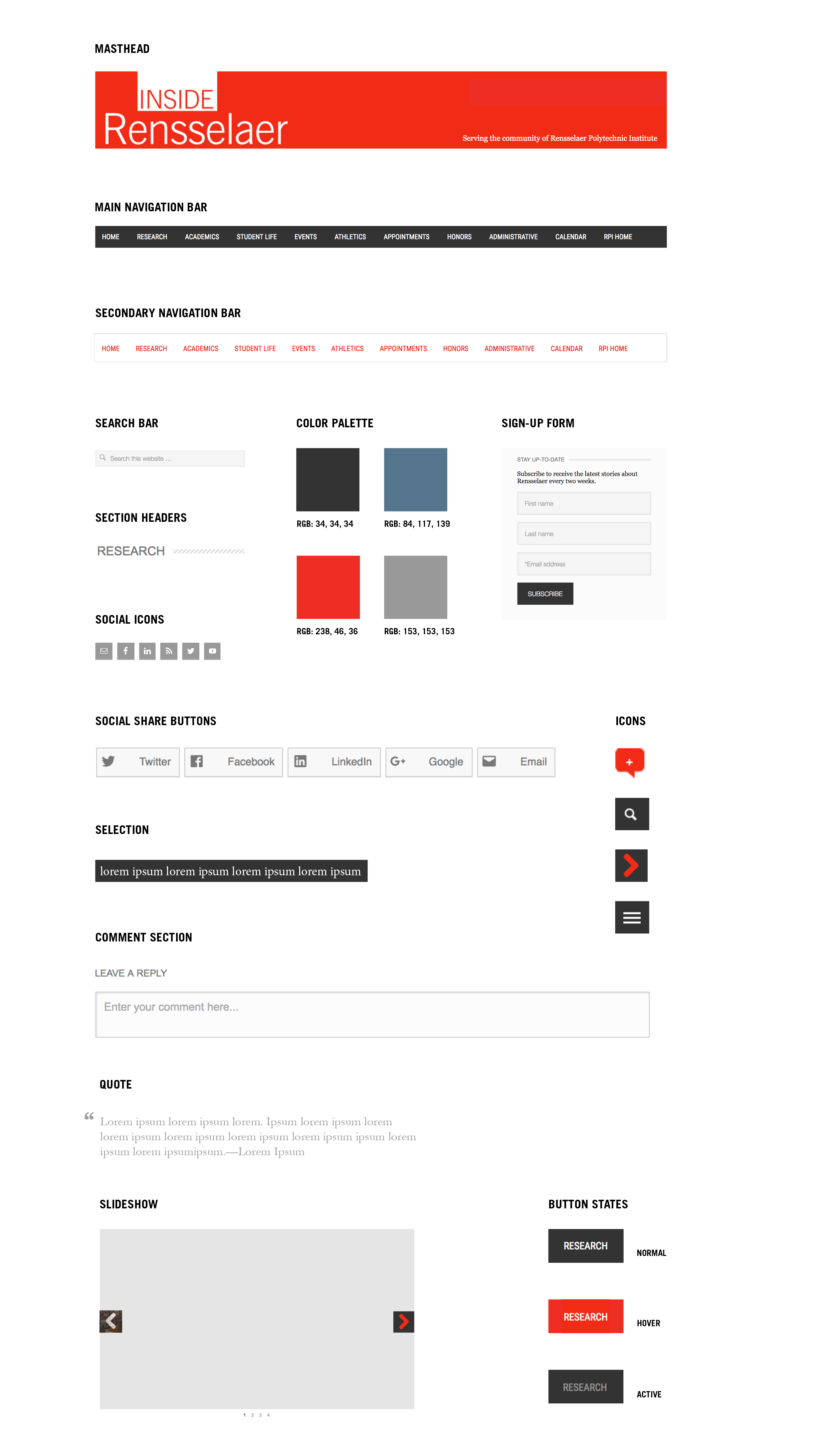 UI PATTERN LIBRARYWorked in a team setting to determine the UI design pattern library.