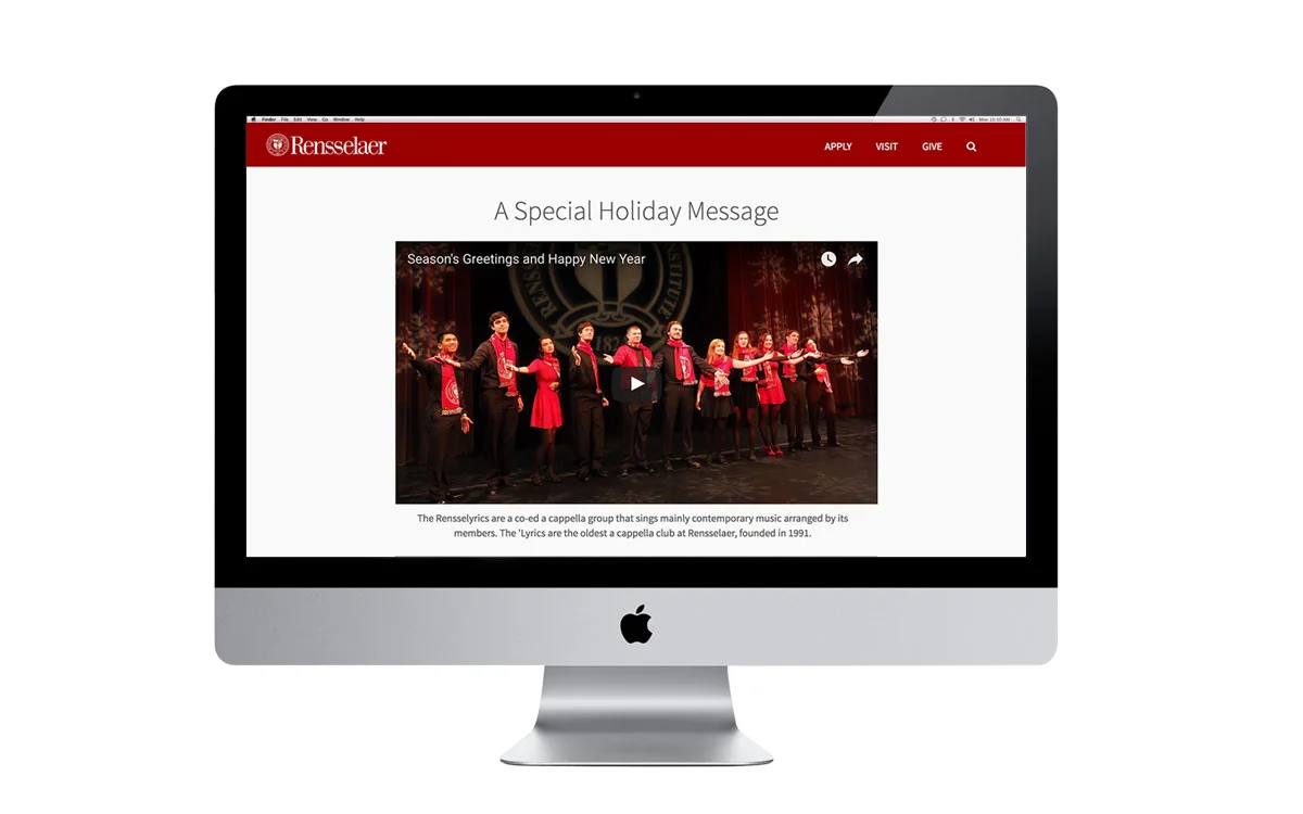 DIGITAL GREETING LANDING PAGEView the digital greeting