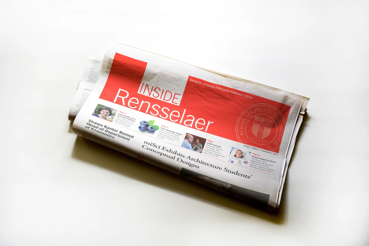 NEWSPAPERBi-weekly news tabloid circulated on campus and to local area businesses.