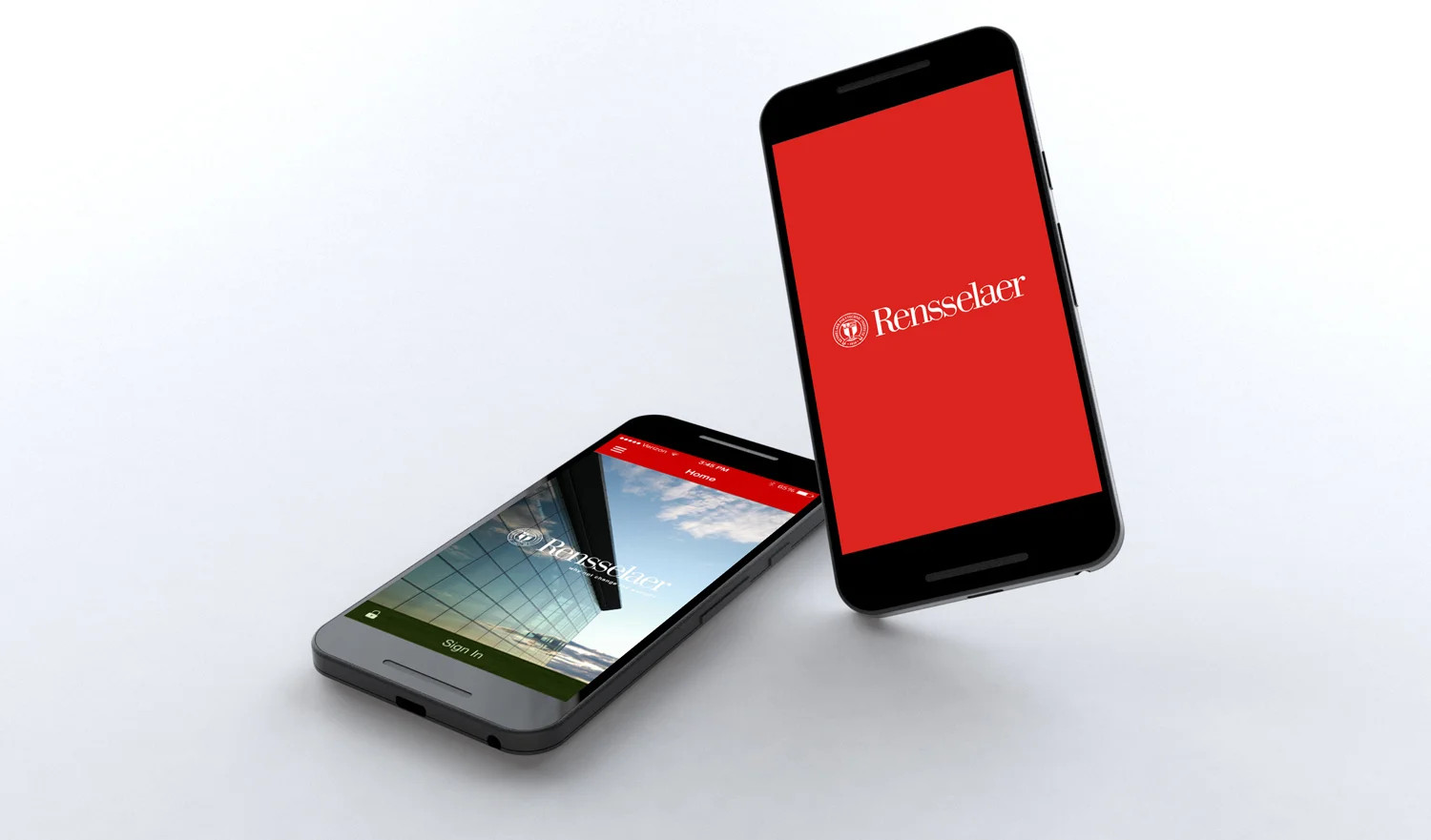 HOMEPAGE AND SPLASH SCREENThere are rotating home screens for the app and a red splash page to reinforce the brand.