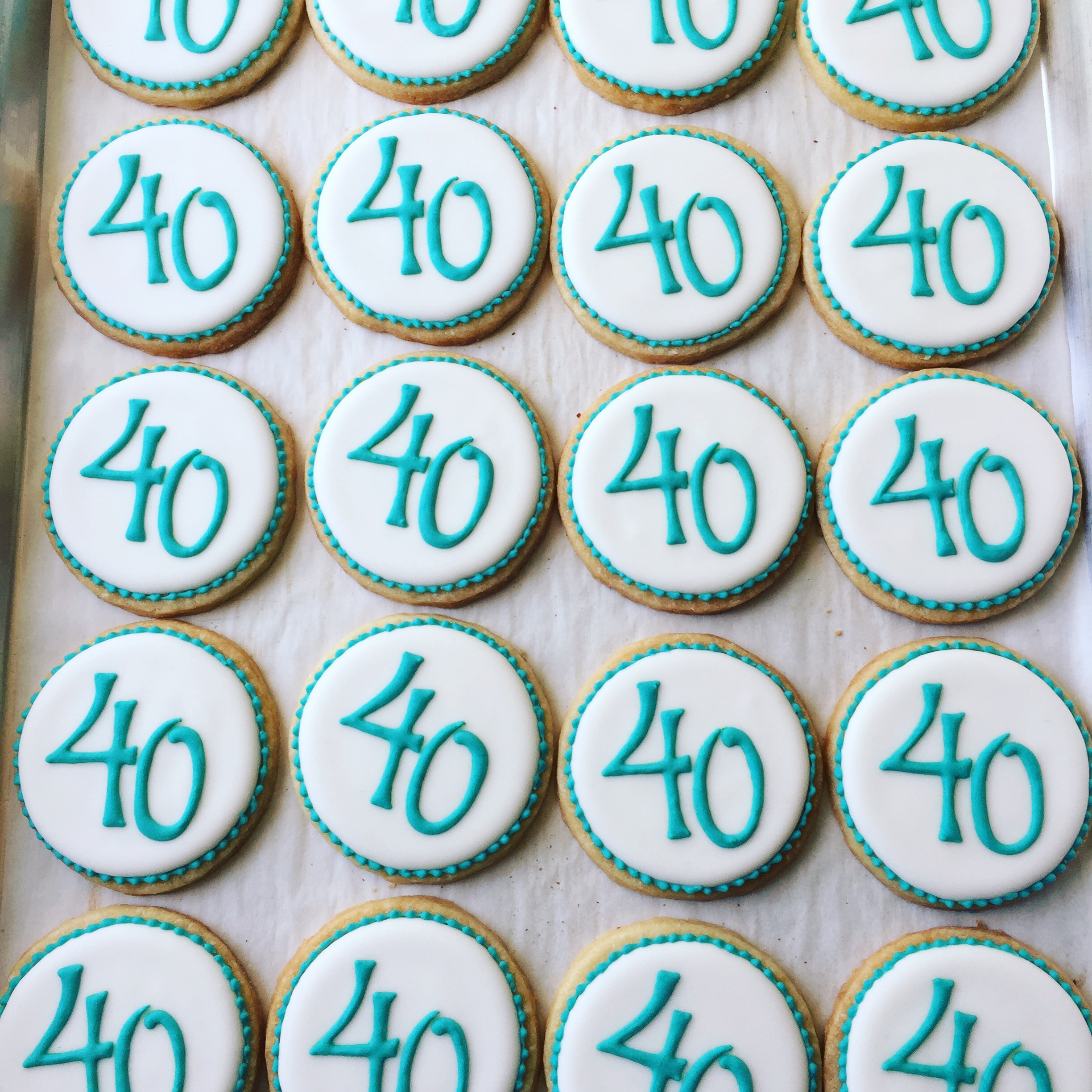 40th birthday party favors