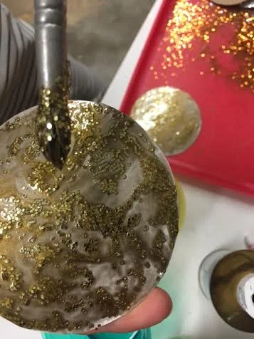 Shimmery Gold Medals