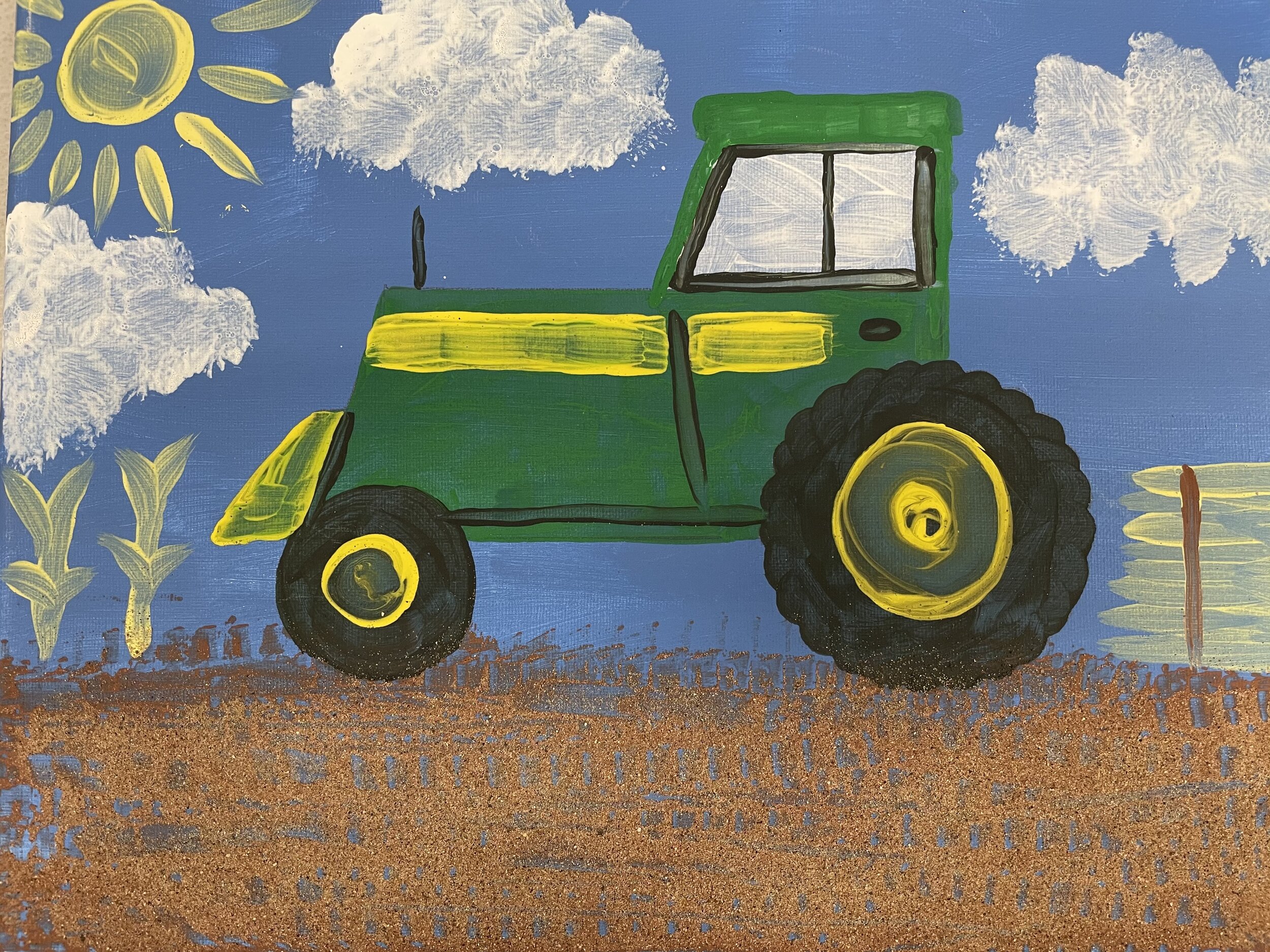 Tractor Canvas Painting