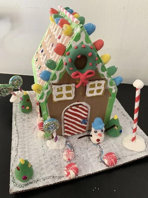 Cardboard "Gingerbread" House Workshop