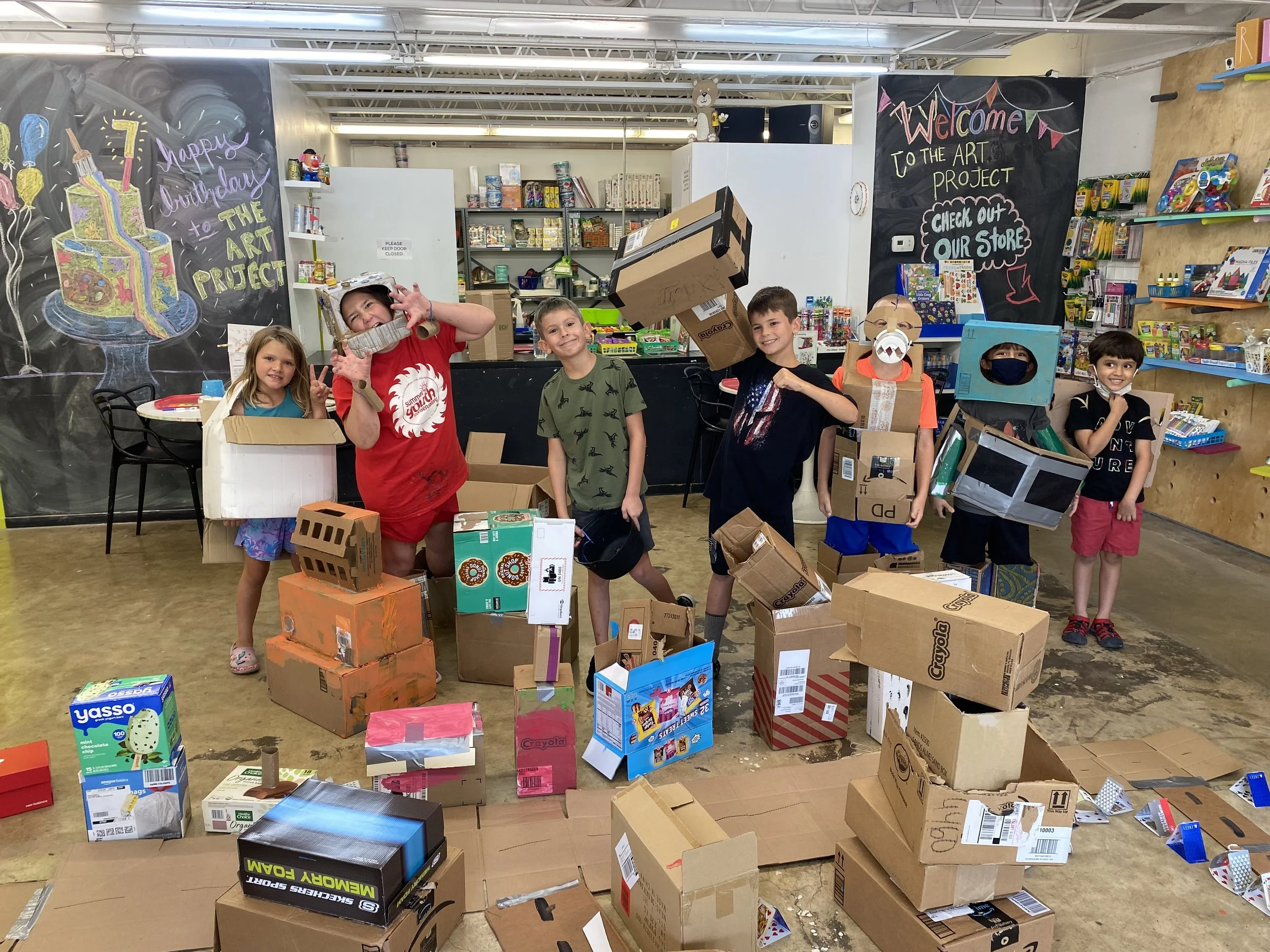 Cardboard Camp at The Art Project, June 19-23
