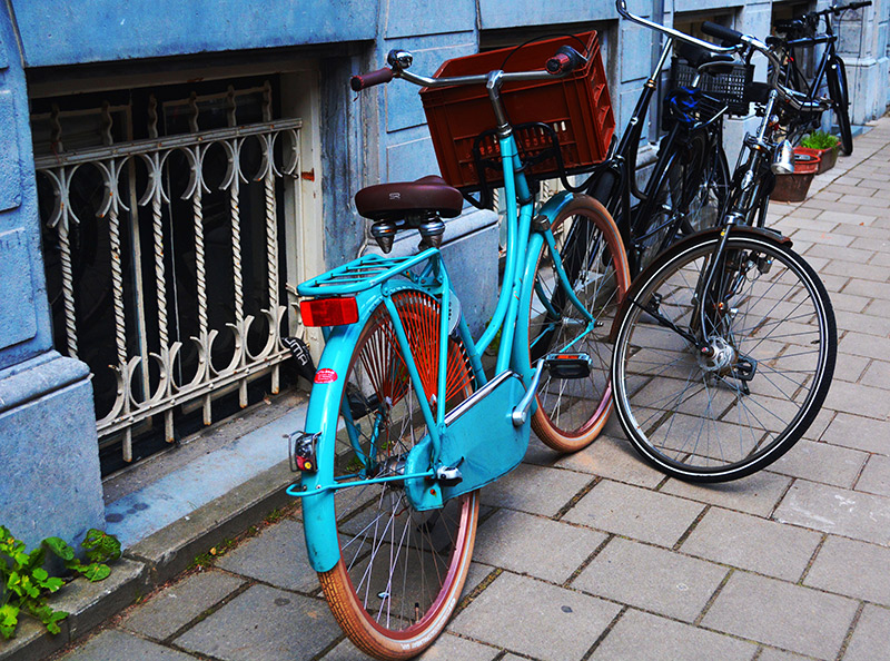 Amsterdam is a city run by bicyclists! Bicycles are their main mode of transportation. You are guaranteed to see bicycles of all sizes and colors on every corner of the streets.
