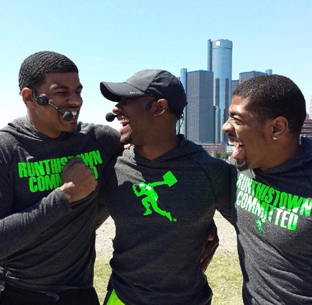 Shawn Blanchard (left), Armond Harris (center) and Terrance Thompson, co-founders of Run This Town Detroit