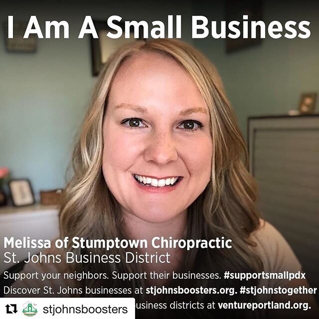 #Repost @stjohnsboosters ・・・
Stress can cause back pain and other conditions - help your body out by booking an appointment online with Melissa of @stumptownchiro at stumptownchiro.com. She&rsquo;s introduced new procedures to ensure patients can saf