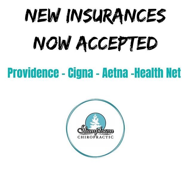 I&rsquo;m happy to announce we&rsquo;ve finally expanded our insurance network! Please email us at stumptownchiro@gmail.com to verify your coverage and schedule an appointment! {We still accept Regence BCBS, MODA and Kaiser} #stumptownchiro #stjohnsp