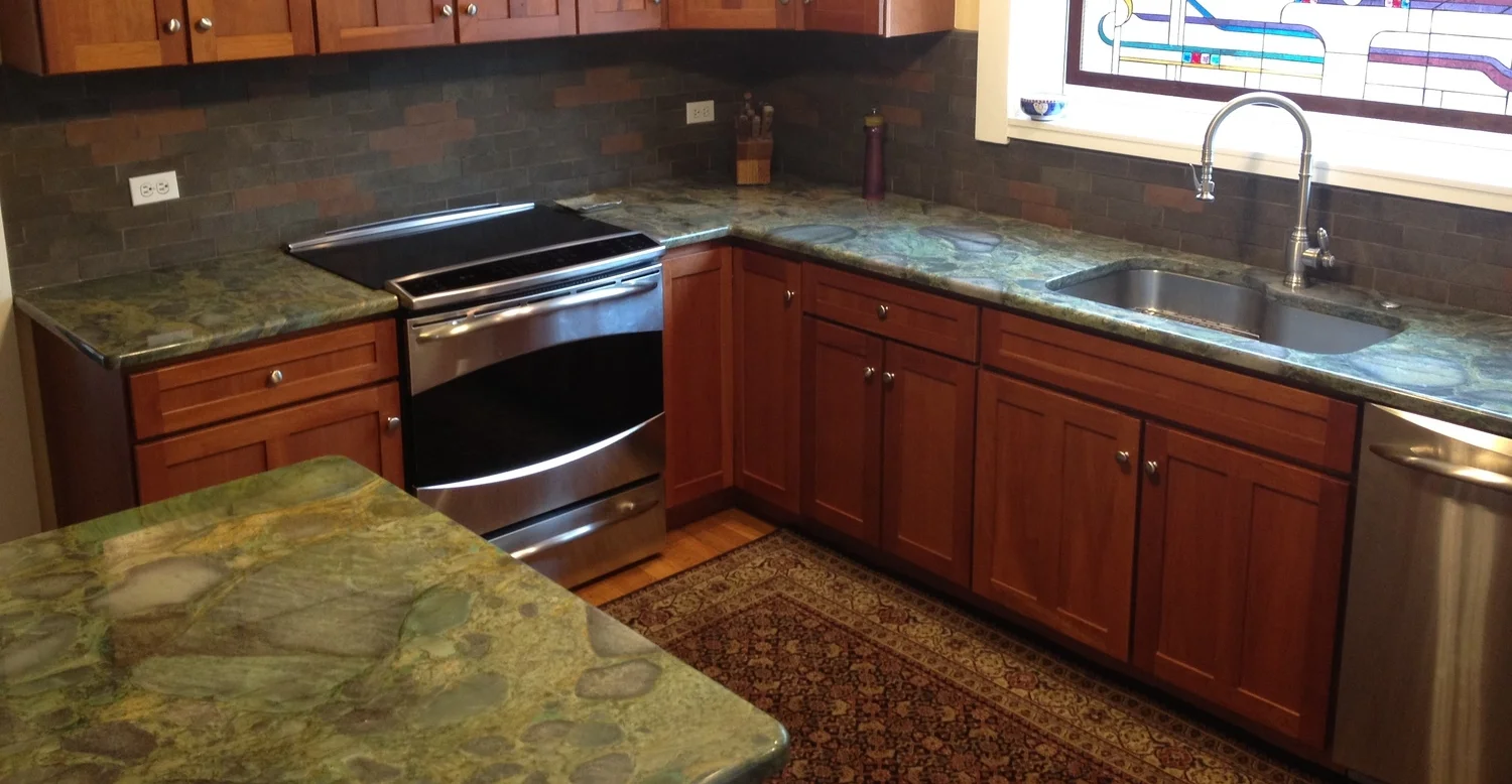 Countertops In Quartz Granite Silestone And Recycled Glass In