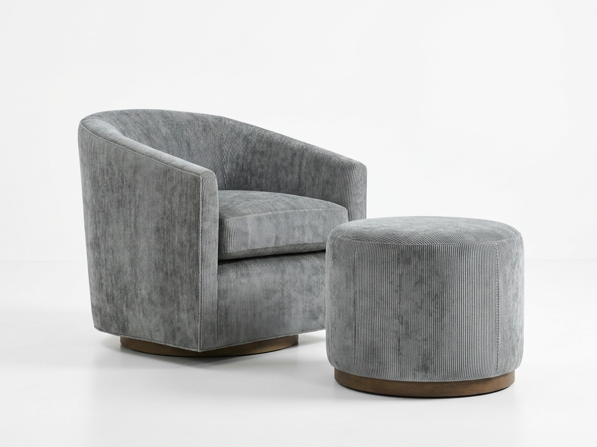 Miro Chair with Matching Ottoman