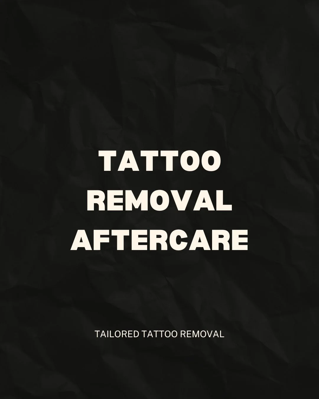 Just zapped your ink? Here&rsquo;s how to care for your skin after tattoo removal. Swipe through our 4 simple tips to speed up healing, reduce irritation and get the best results. Your results don&rsquo;t stop in the clinic they start at home.

Time 