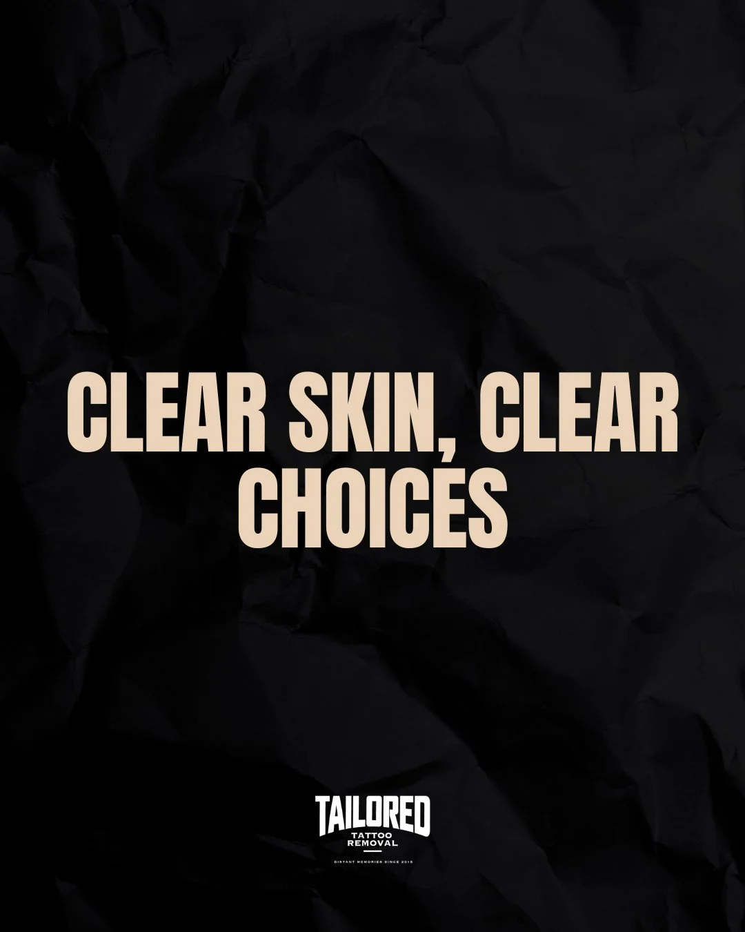 Sometimes it&rsquo;s not about erasing the past, it's about creating space for your future. At Tailored Tattoo Removal, we combine precision, care and years of experience to make the process safe, effective and personal.

Time to say goodbye to that 