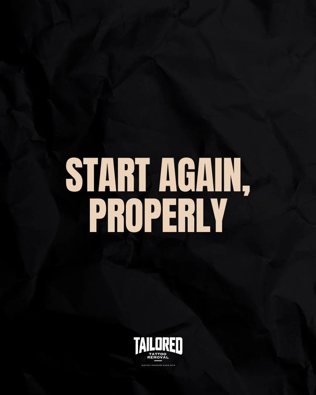 You&rsquo;ve changed. Your skin can too. Keep the lesson, lose the label. We&rsquo;ll guide you through it safely, step by step.

Time to say goodbye to that unwanted tattoo you have? DM me &rsquo;start&rsquo; to begin your journey.

📲@tailoredtatto