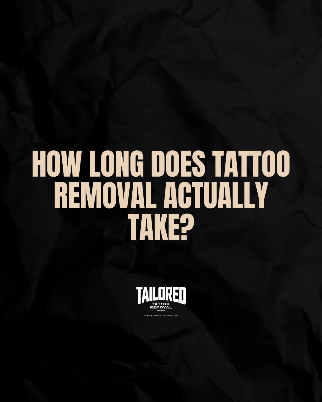 READ CAPTION BELOW 👇

&ldquo;How long does tattoo removal actually take?&rdquo; 🤔

This is one of the most common questions we get, and the honest answer is&hellip; it takes time.

Tattoo removal isn&rsquo;t a one-off treatment. Most tattoos requir