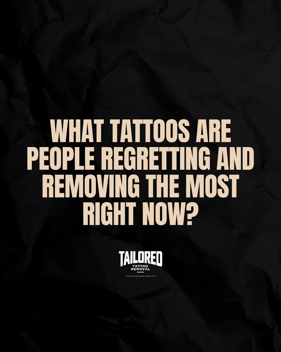 What tattoos are people regretting and removing the most right now? 👀

READ CAPTION BELOW 👇

Fine line tattoos.

And honestly&hellip; it makes sense.

A lot of people were drawn to them because they looked subtle, delicate, and minimal online, but 
