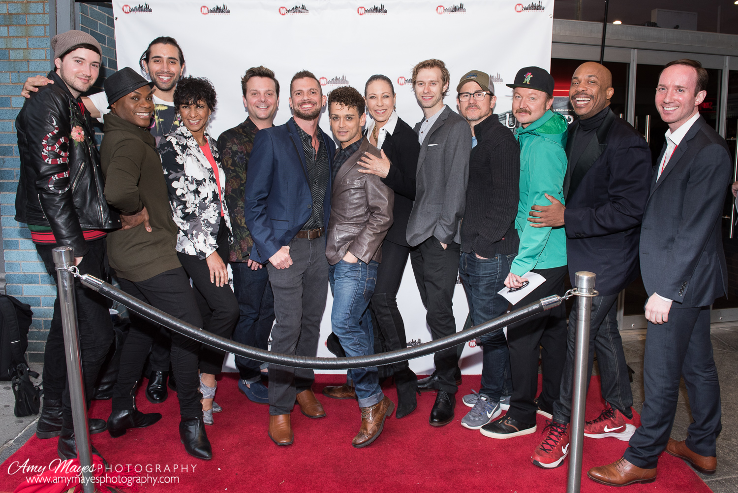 Some of the cast and crew of The View Upstairs