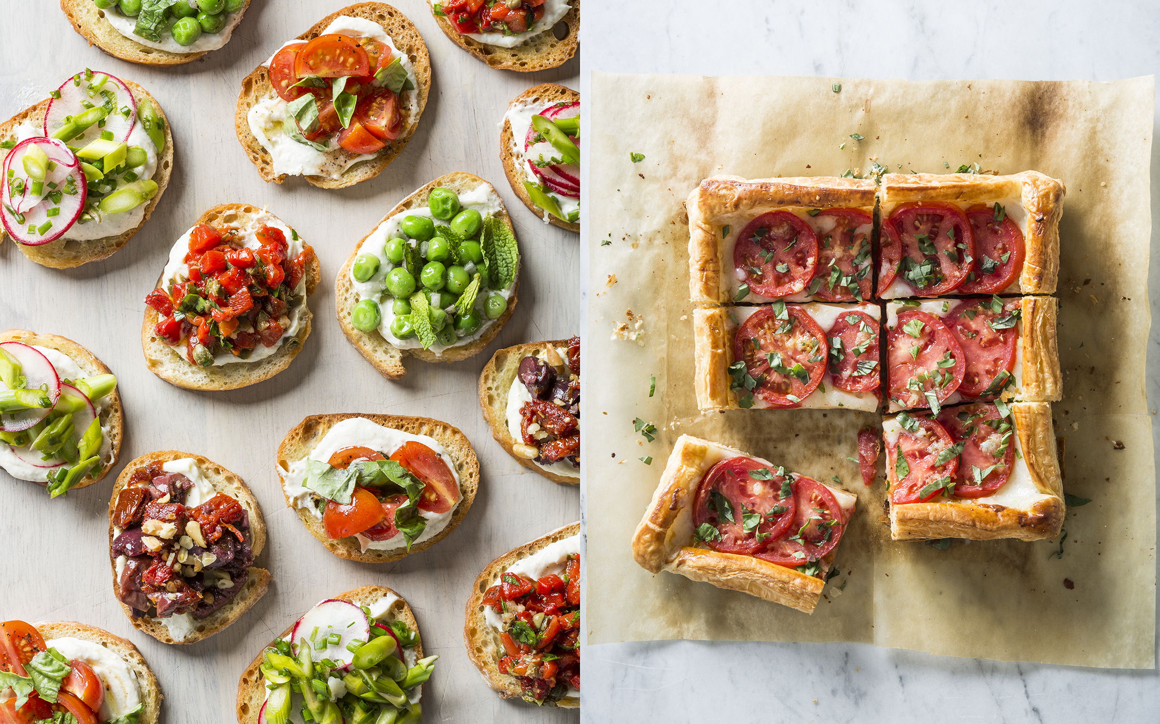 Ricotta_Crostini_with_Cherry_Tomatoes_and_Basil-Group_Overhead-13.jpg