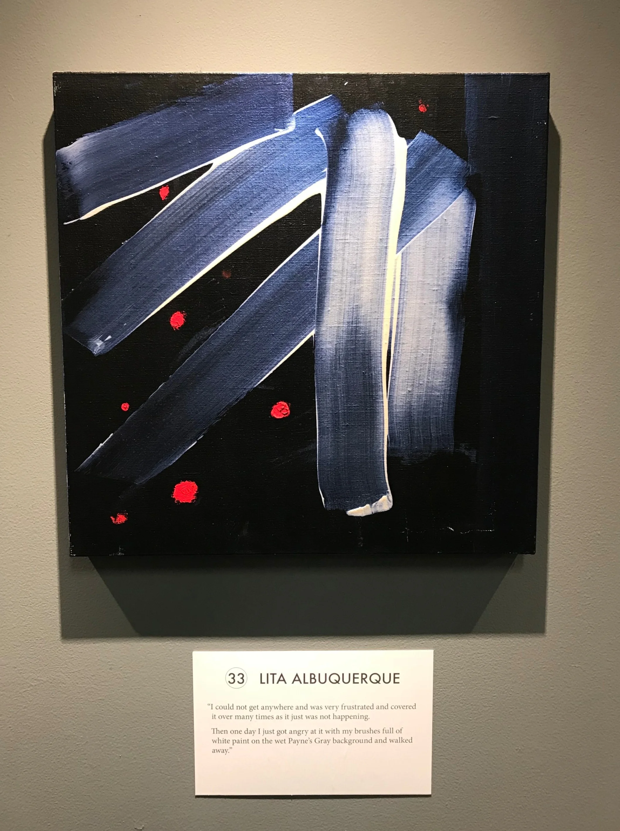 No. 33 Lita Albuquerque installation shot at New Museum, Los Gatos NUMU