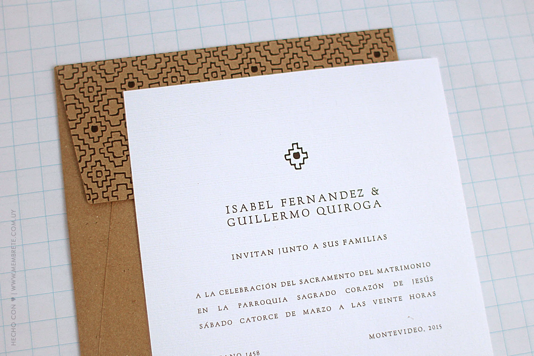 Isabel & Guillermo ♥ Membrete | Invitaciones en papel | www.membrete.com.uy
