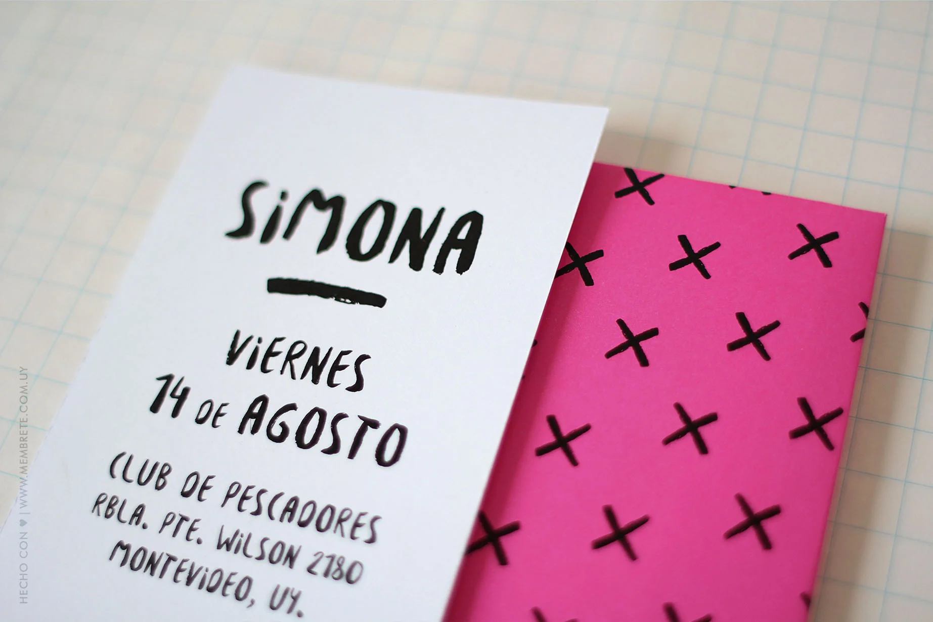 Simona ♪ Fiesta 15 | Membrete | Invitaciones en papel | www.membrete.com.uy