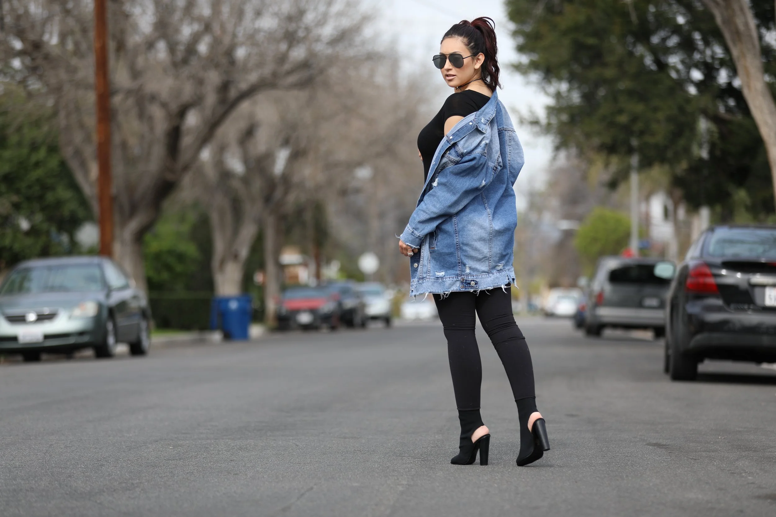 Denim Oversized Jacket | Lolashoetique | $50