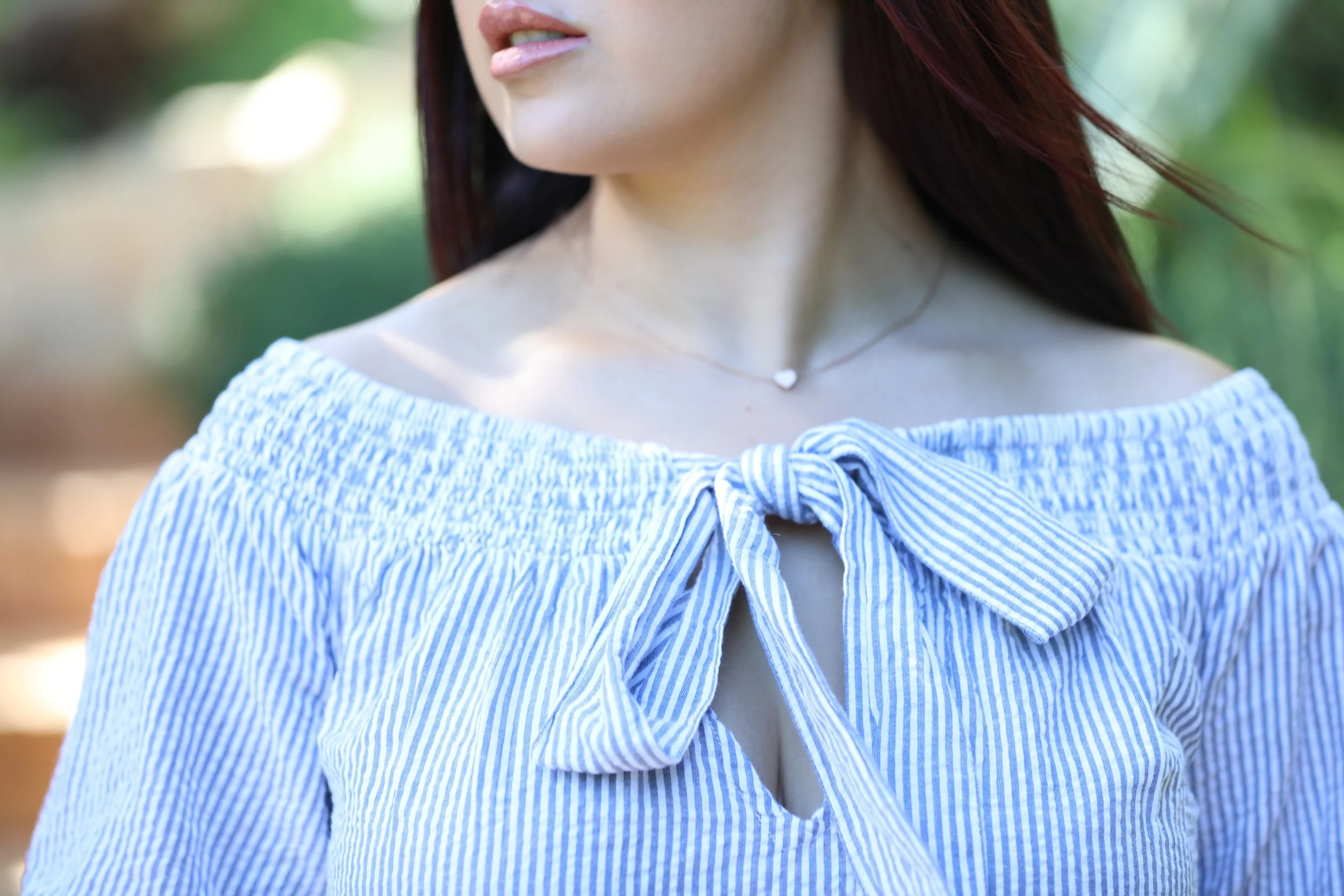 Off-The Shoulder Top | Missguided Necklace | Forever21 (similar)