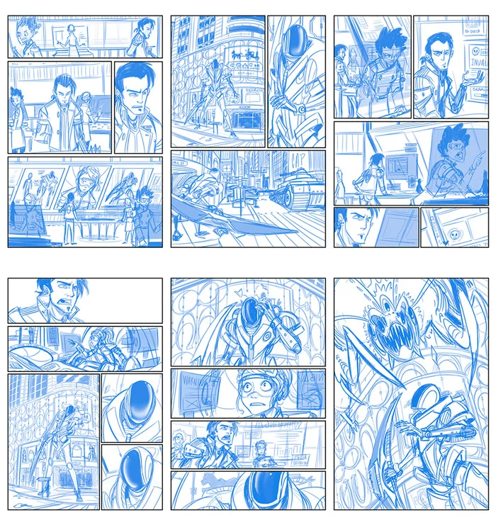 Mecha Mecha Boom Boom Roughs