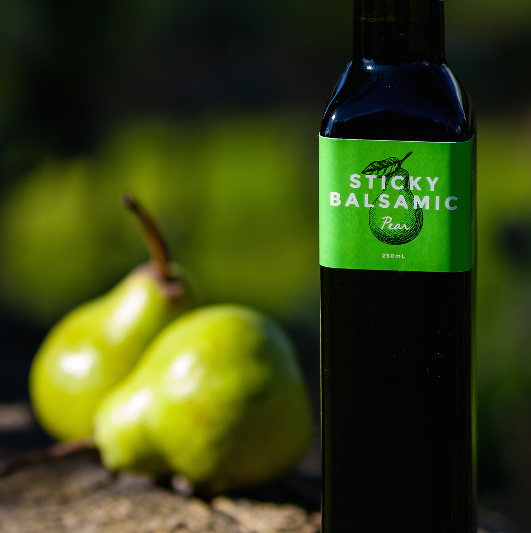 Sticky Balsamic Pear Caramelised Balsamic Sweet Balsamic Balsamic