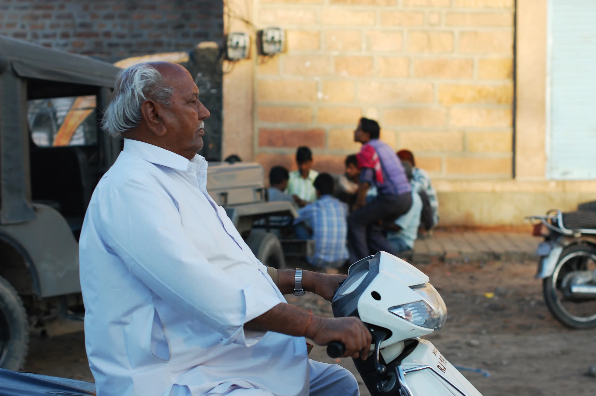  Motorcyclist  Rajasthan, India 