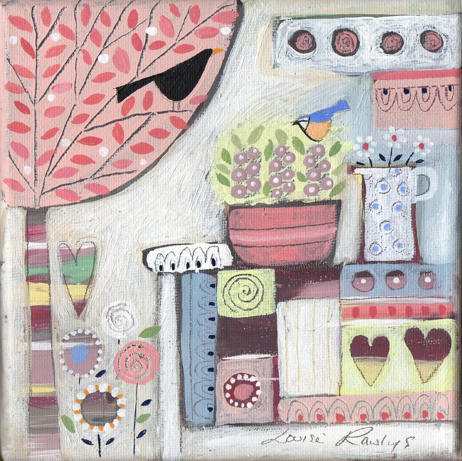 Patchwork Garden acrylic