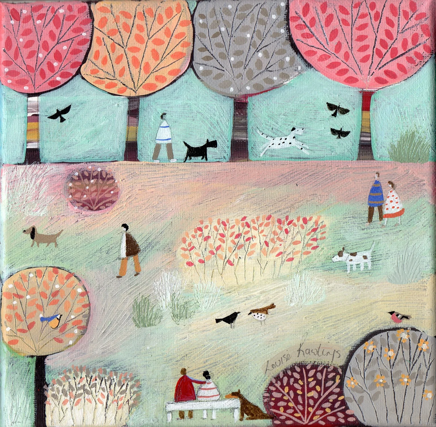 Summer Park acrylic