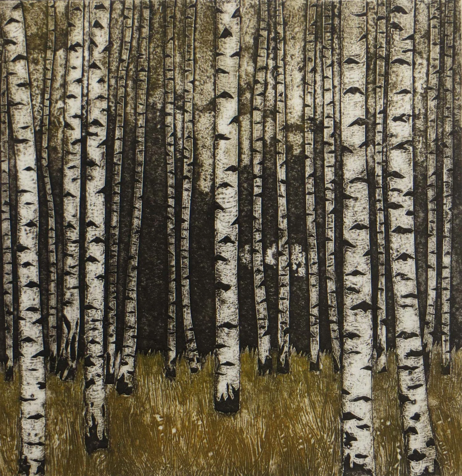 Skogen collagraph 20 x 9 cm £100 (unframed)