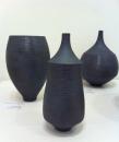 Black Stoneware Vessels stoneware