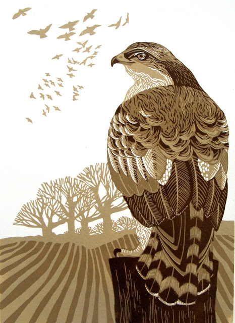 Watching linocut £150 (unframed)