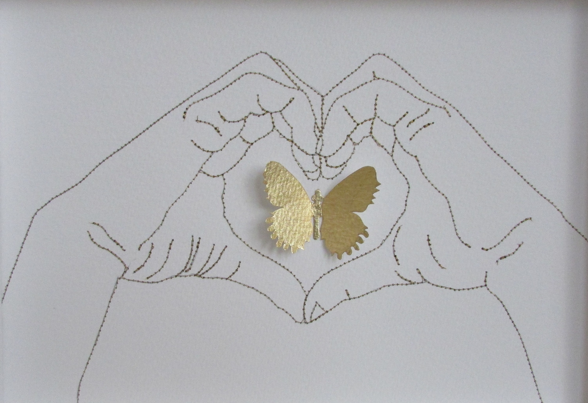 Gesture mixed media 33 x 24 cm