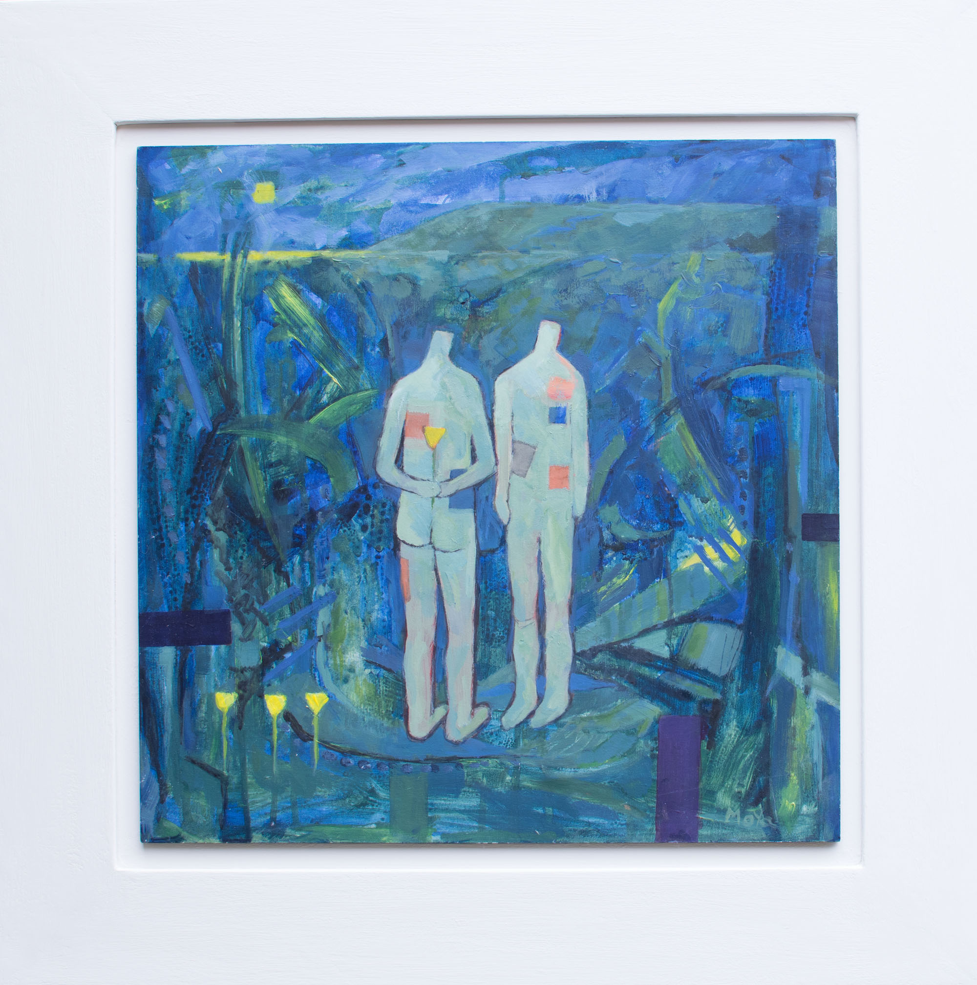 Surprise acrylic on board 58 x 58 cm framed SOLD
