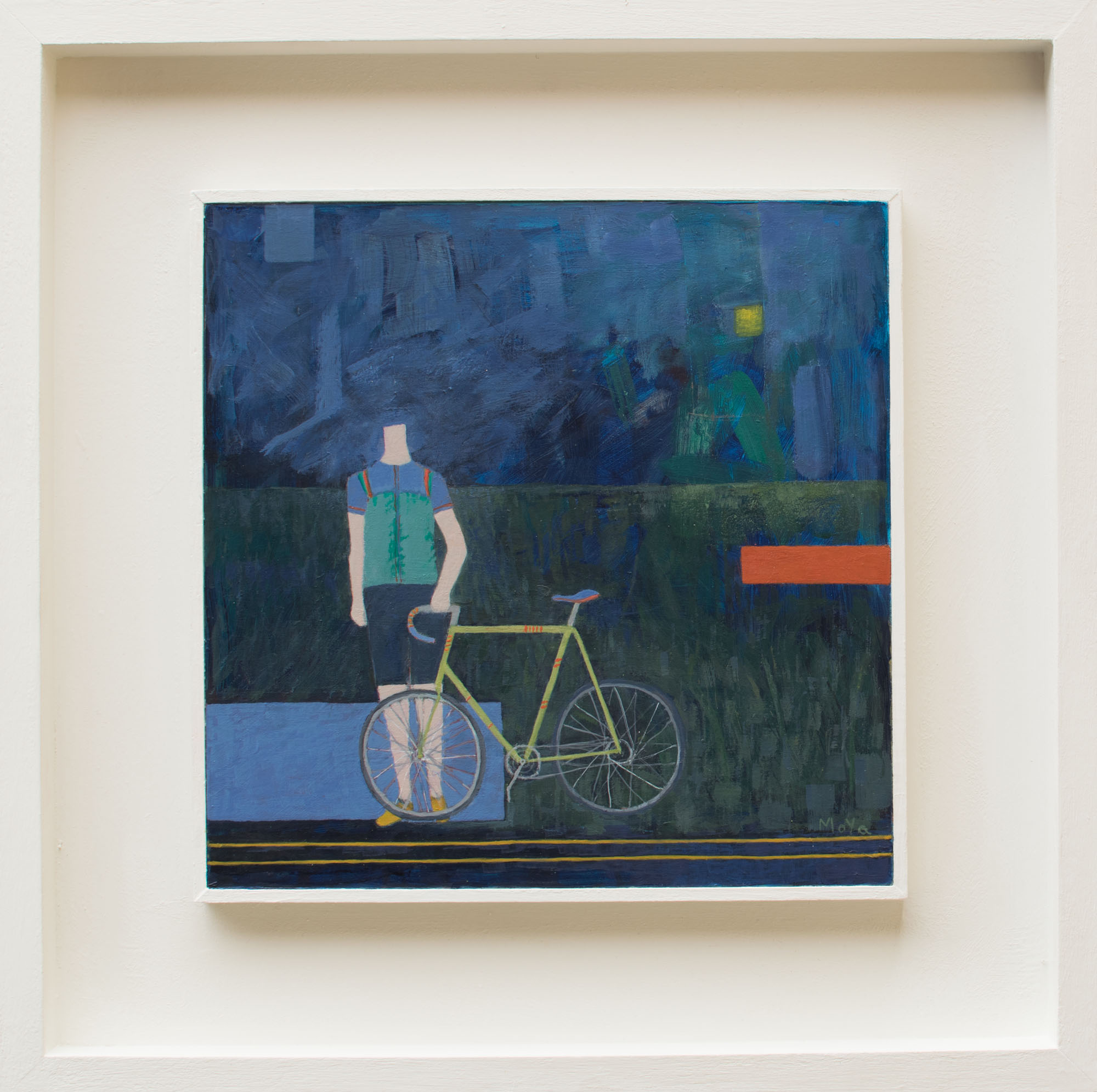 The Racer acrylic on board 49 x 49 cm framed £395
