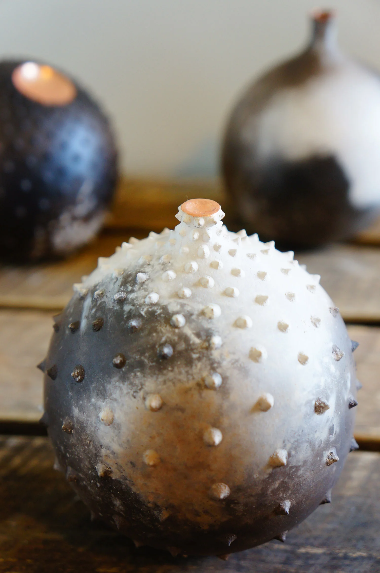 Mini Sphere Spiky Trio ceramic