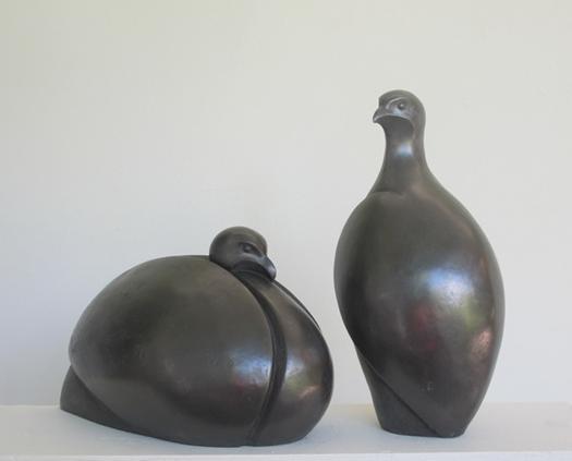 Pair of Partridges cold cast pewter £325