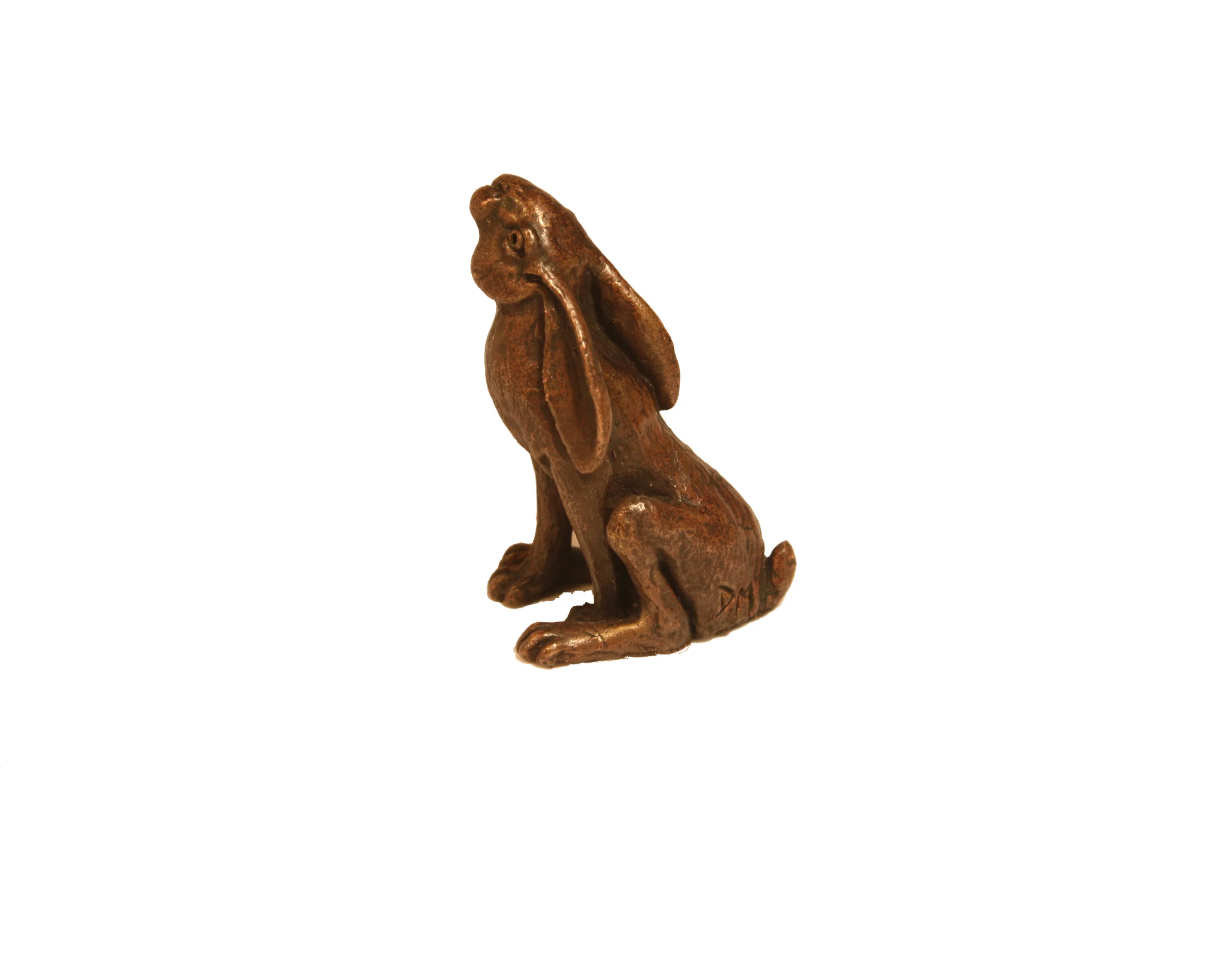 Mini Moongazing Hare bronze 8cm high £75