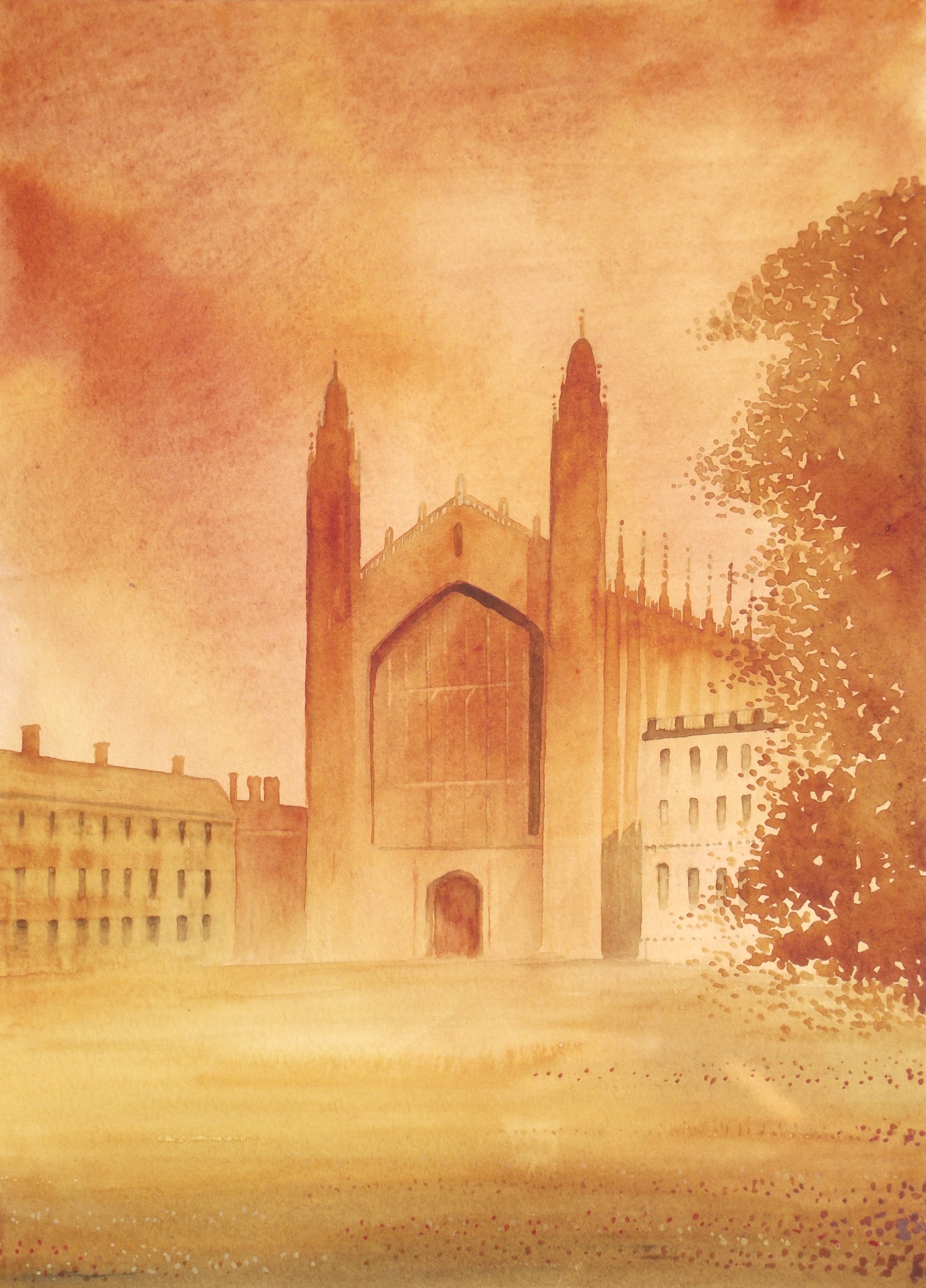 Cambridge watercolour 20 x 16" £445 unframed