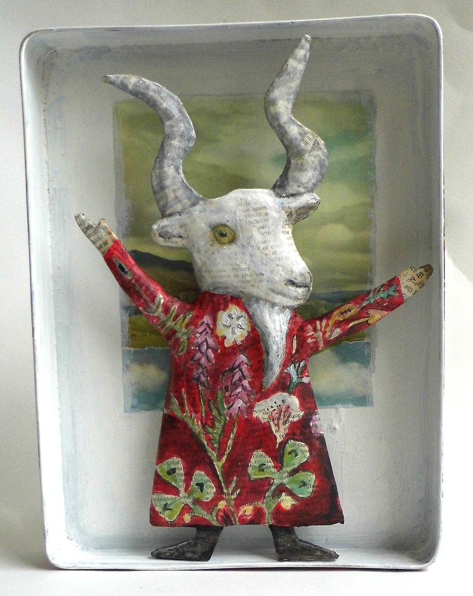 Billy mixed media 18 x 24 x 3.5 cm SOLD